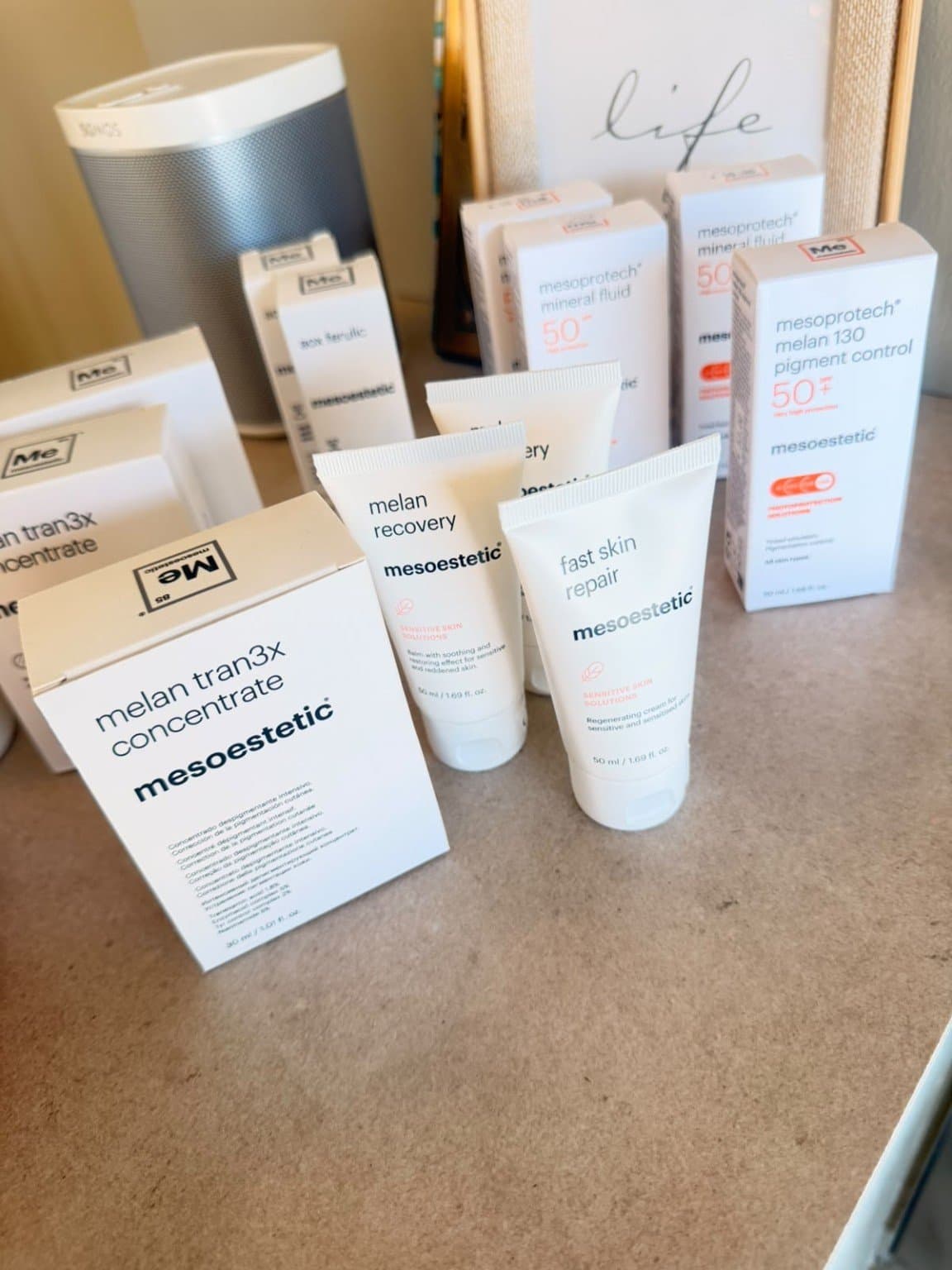 Professional skincare products at LINÉA